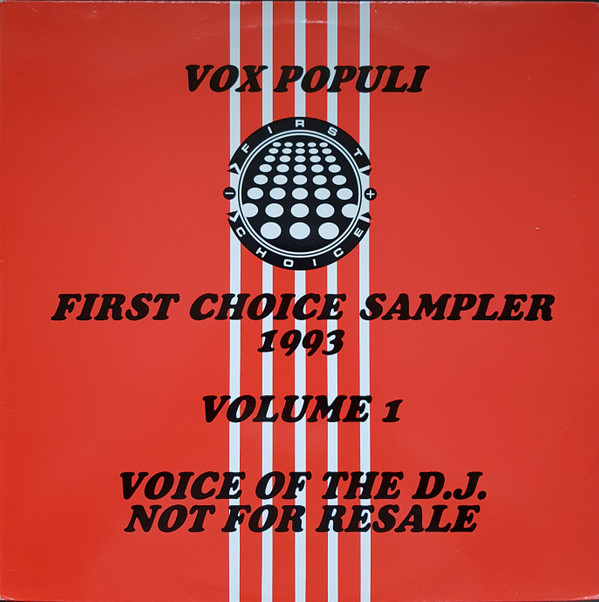 Cover Various - Vox Populi: First Choice Sampler 1993 Volume 1 (2x12, Promo) Schallplatten Ankauf