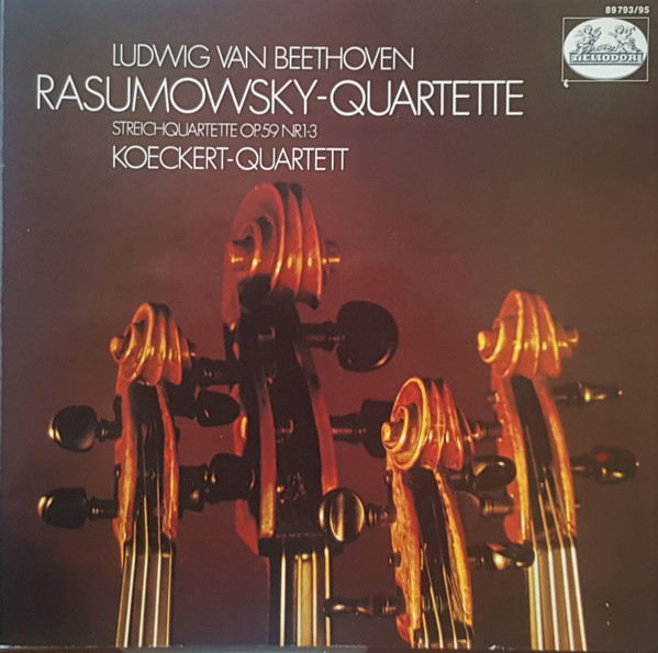 Cover Koeckert-Quartett, Ludwig van Beethoven - Rasumowsky-Quartette Streichquartette Op. 59 Nr 1-3 (3xLP, Album, RE) Schallplatten Ankauf