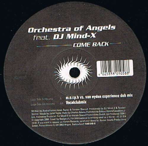 Cover Orchestra Of Angels Feat. DJ Mind-X - Come Back (12) Schallplatten Ankauf