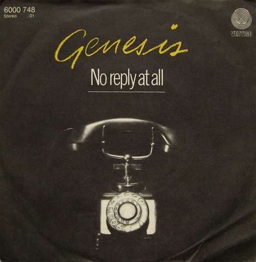 Cover Genesis - No Reply At All (7, Single) Schallplatten Ankauf