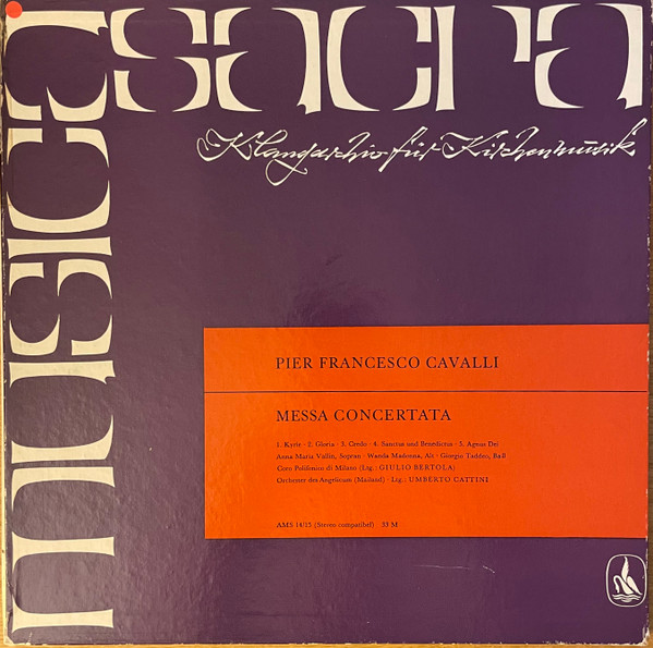Bild Pier Francesco Cavalli* - Messa Concertata (2xLP, Album) Schallplatten Ankauf