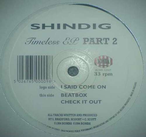 Cover Shindig - Timeless EP Part 2 (12, EP) Schallplatten Ankauf