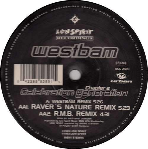 Cover WestBam - Celebration Generation (Chapter 2) (12) Schallplatten Ankauf