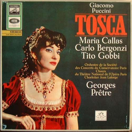 Cover Giacomo Puccini ' Maria Callas ' Carlo Bergonzi ' Tito Gobbi ' Orchestre De La Société Des Concerts Du Conservatoire Paris* ' Georges Prêtre - Tosca (2xLP + Box) Schallplatten Ankauf