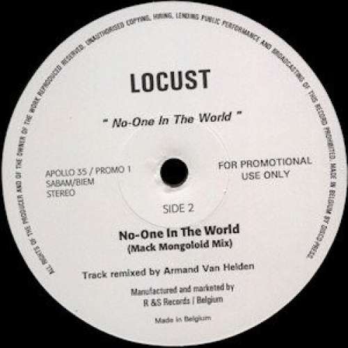 Cover Locust - No-One In The World (2x12, Promo) Schallplatten Ankauf