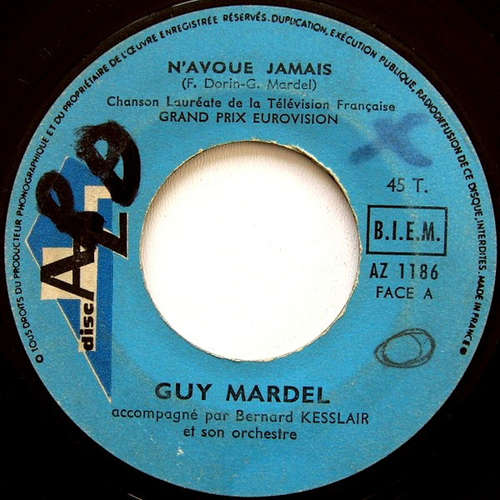 Cover Guy Mardel - N'Avoue Jamais (7, Single) Schallplatten Ankauf