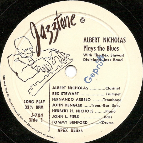 Cover Albert Nicholas - Plays The Blues (7) Schallplatten Ankauf