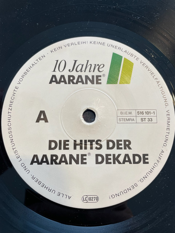 Cover Various - 10 Jahre Aarane (Die Hits Der Aarane Dekade) (LP, Comp) Schallplatten Ankauf