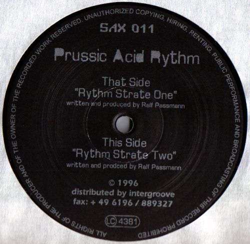 Cover Ralf Passmann - Prussic Acid Rhythm (12) Schallplatten Ankauf