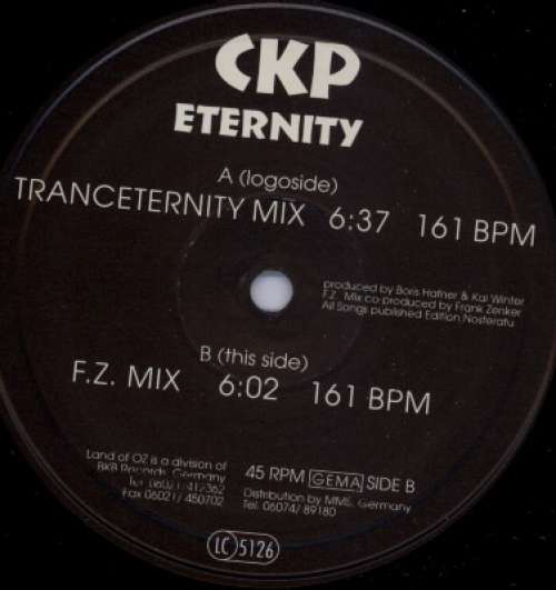 Cover CKP (2) - Eternity (12) Schallplatten Ankauf