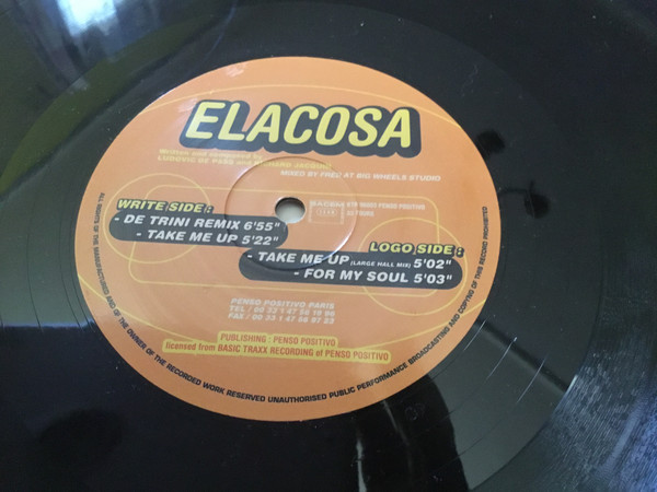 Cover Elacosa - Take Me Up (12) Schallplatten Ankauf
