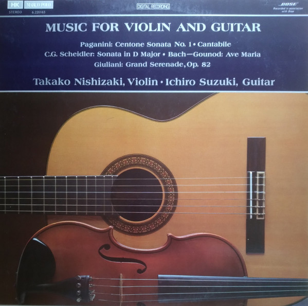 Cover Takako Nishizaki, Ichiro Suzuki (3) - Music For Violin And Guitar (LP, Dig) Schallplatten Ankauf