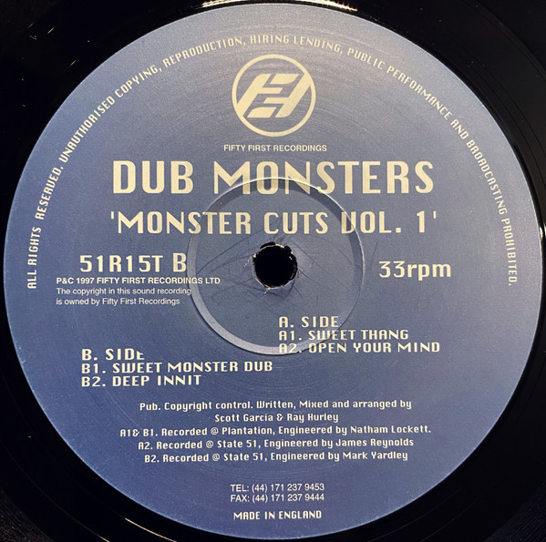 Cover Dub Monsters* - Monster Cuts Vol. 1 (12) Schallplatten Ankauf