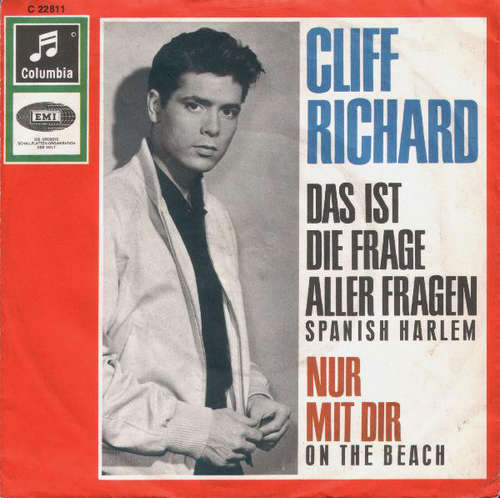 Cover Cliff Richard - Das Ist Die Frage Aller Fragen / Nur Mit Dir (7, Single, Mono) Schallplatten Ankauf