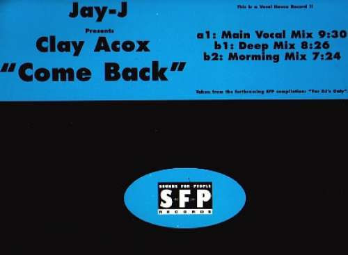 Cover Jay-J Presents Clay Acox - Come Back (12) Schallplatten Ankauf