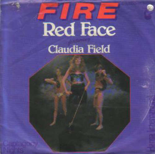 Cover Red Face featuring Claudia Field - Fire (7, Single) Schallplatten Ankauf