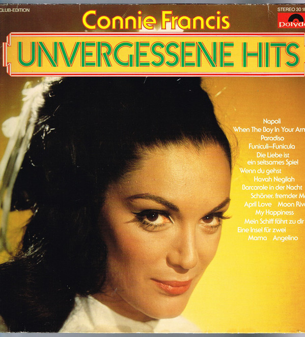 Cover Connie Francis - Unvergessene Hits (LP, Comp, Club) Schallplatten Ankauf