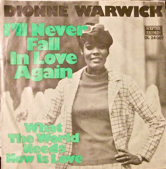Cover Dionne Warwick - I'll Never Fall In Love Again (7, Single) Schallplatten Ankauf