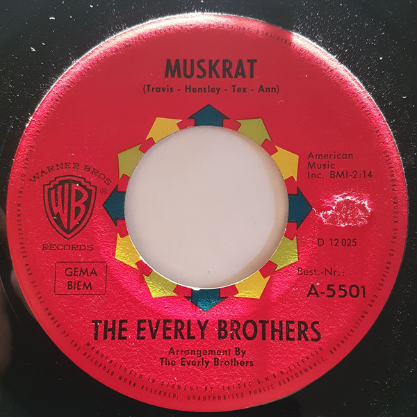 Cover The Everly Brothers* - Muskrat (7, Single) Schallplatten Ankauf