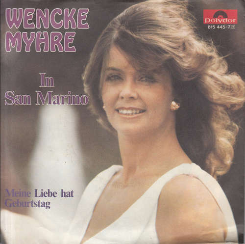 Cover Wencke Myhre - In San Marino (7, Single) Schallplatten Ankauf