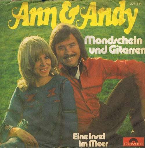 Cover Ann & Andy - Mondschein Und Gitarren (7, Single) Schallplatten Ankauf