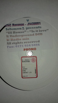 Cover Solomon J. presents US House - Is It Love (12, W/Lbl, Sti) Schallplatten Ankauf