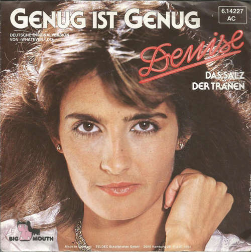 Cover Denise (13) - Genug Ist Genug (7, Single) Schallplatten Ankauf