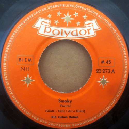 Cover Die Sieben Raben - Smoky / Oklahoma-Tom (7, Single) Schallplatten Ankauf