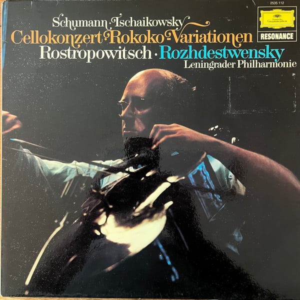 Cover Schumann* / Tschaikowsky* – Rostropowitsch* · Rozhdestvensky*, Leningrader Philharmonie* - Cellokonzert · Rokoko-Variationen (LP, RE) Schallplatten Ankauf