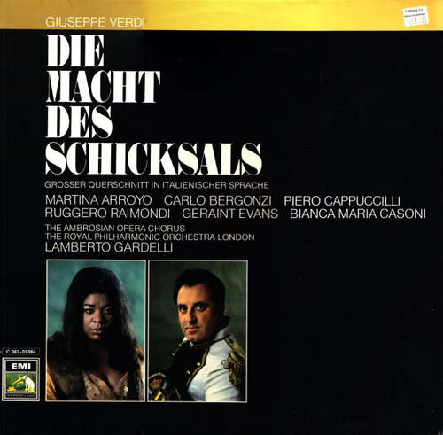 Cover Giuseppe Verdi - Die Macht Des Schicksals (Grosser Querschnitt In Italienischer Sprache) (LP) Schallplatten Ankauf