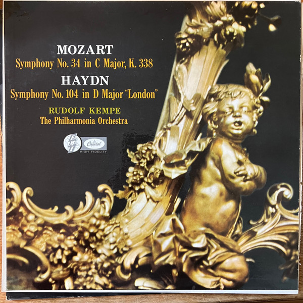 Cover Mozart*, Haydn*, Rudolf Kempe, The Philharmonia Orchestra* - Symphony No. 34 In C Major, K. 338 / Symphony No. 104 In D Major London (LP, Album) Schallplatten Ankauf