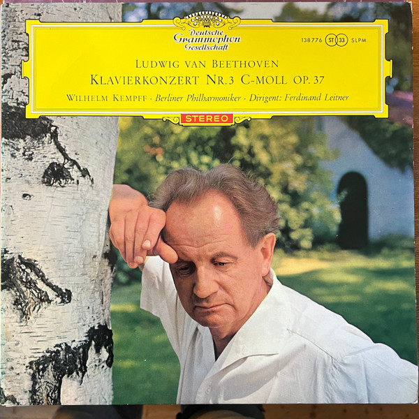 Cover Ludwig van Beethoven – Wilhelm Kempff · Berliner Philharmoniker · Ferdinand Leitner - Klavierkonzert Nr. 3 C-moll Op. 37 (LP) Schallplatten Ankauf