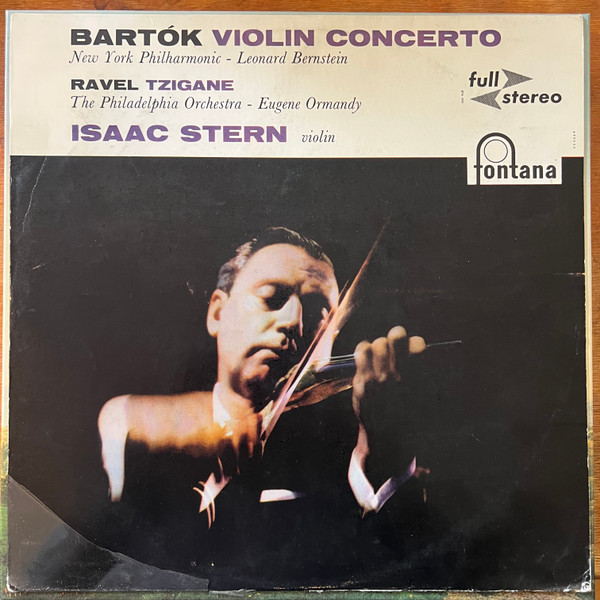 Cover Bartók*, Isaac Stern, Leonard Bernstein, New York Philharmonic* - Violin Concerto (LP, Album) Schallplatten Ankauf