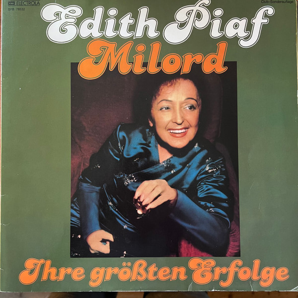 Cover Edith Piaf - Milord (Ihre Größten Erfolge) (LP, Comp, Mono, Club) Schallplatten Ankauf