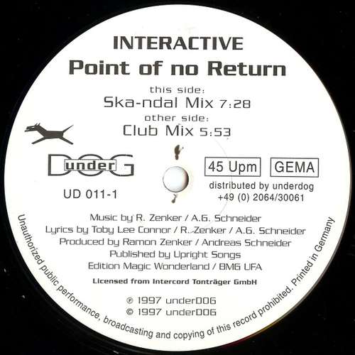 Cover Interactive - Point Of No Return (12) Schallplatten Ankauf