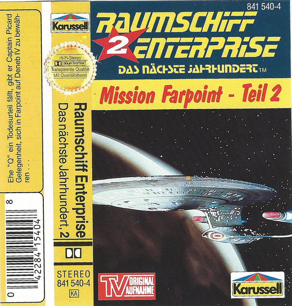Cover Michael Erdmann (2) - Raumschiff Enterprise Das Nächste Jahrhundert 2 - Mission Farpoint - Teil 2 (Cass) Schallplatten Ankauf