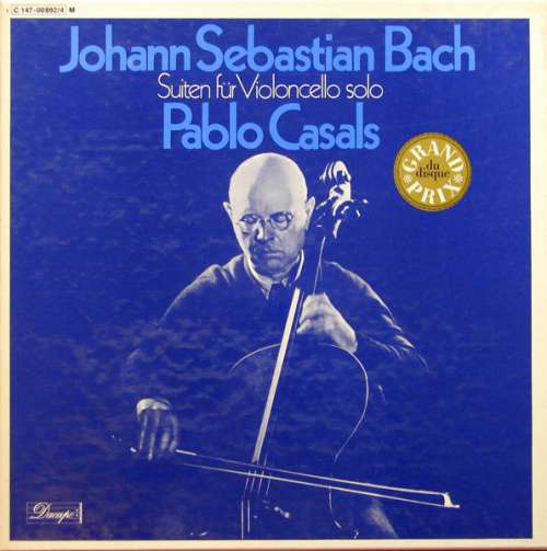 Cover Pablo Casals / Johann Sebastian Bach - Suiten Fuer Violoncello Solo (3xLP + Box) Schallplatten Ankauf