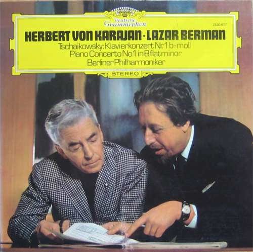 Cover Herbert von Karajan • Lazar Berman, Berliner Philharmoniker - Tschaikowsky* - Klavierkonzert Nr. 1 B-Moll (LP) Schallplatten Ankauf