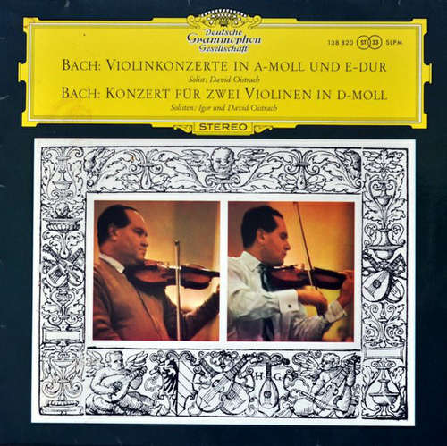 Cover Bach*, David Oistrach, Igor Oistrach - Violinkonzert In A-moll Und E-dur / Konzert Für Zwei Violinen In D-moll (LP, RP) Schallplatten Ankauf