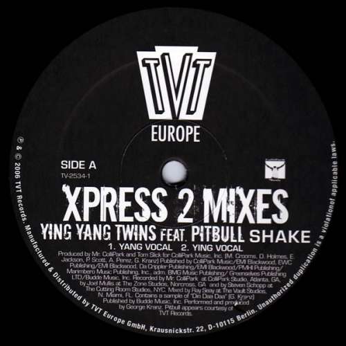 Cover Ying Yang Twins feat. Pitbull - Shake Xpress 2 Mixes (12, Single) Schallplatten Ankauf