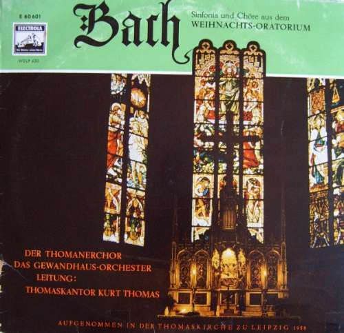 Cover Bach* - Thomanerchor, Gewandhausorchester*, Thomaskantor Kurt Thomas* - Sinfonia Und Chöre Aus Dem Weihnachts-Oratorium (10, Mono) Schallplatten Ankauf