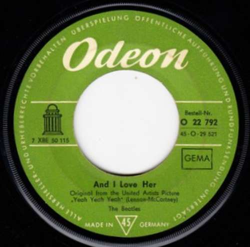 Bild The Beatles - And I Love Her / I Should Have Known Better (7, Single) Schallplatten Ankauf