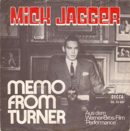 Cover Mick Jagger - Memo From Turner (7, Single) Schallplatten Ankauf