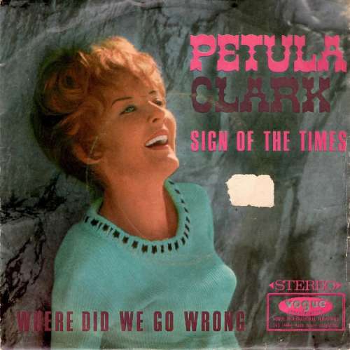 Cover Petula Clark - A Sign Of The Times (7, Single) Schallplatten Ankauf