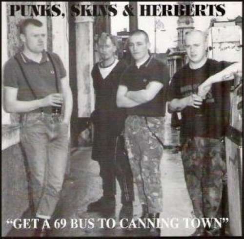 Cover Various - Punks, Skins & Herberts Get A 69 Bus To Canning Town (LP, Comp, W/Lbl) Schallplatten Ankauf