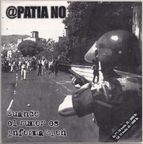 Cover Apatia No - Cuando El Rumor Es Informacion (7) Schallplatten Ankauf