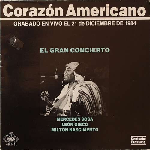 Cover Mercedes Sosa / León Gieco / Milton Nascimento - Corazón Americano (LP, Album, Comp, Gat) Schallplatten Ankauf
