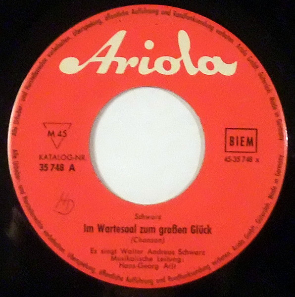 Cover Walter Andreas Schwarz - Im Wartesaal Zum Großen Glück / Für 300 Francs (7, Single, Mono) Schallplatten Ankauf
