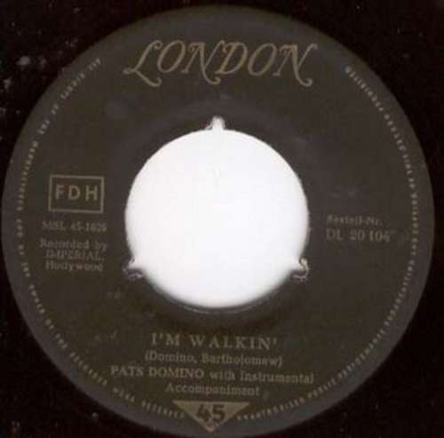 Cover Fats Domino - I'm Walkin' (7, Single) Schallplatten Ankauf
