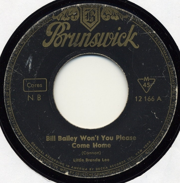 Cover Little Brenda Lee* - Bill Bailey Won't You Please Come Home (7, Single, Mono) Schallplatten Ankauf